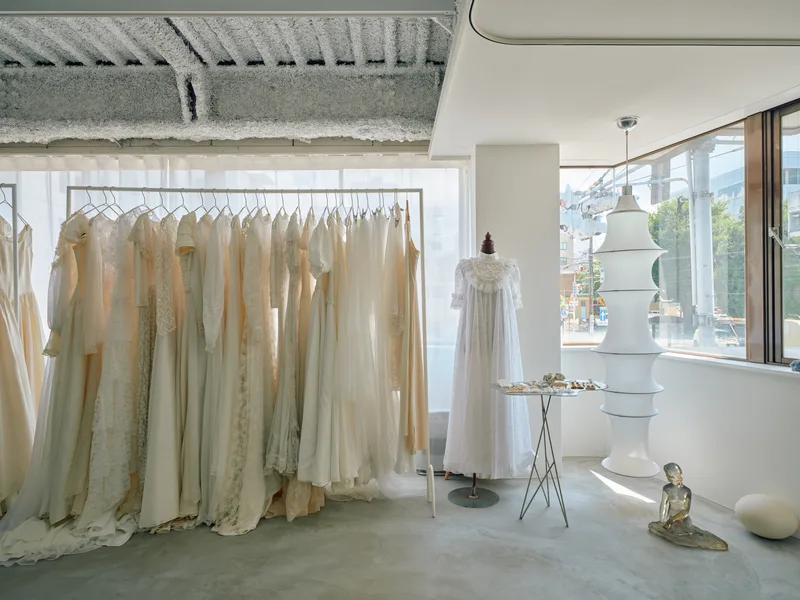 YOHAKU vintage wedding dress 竣工写真